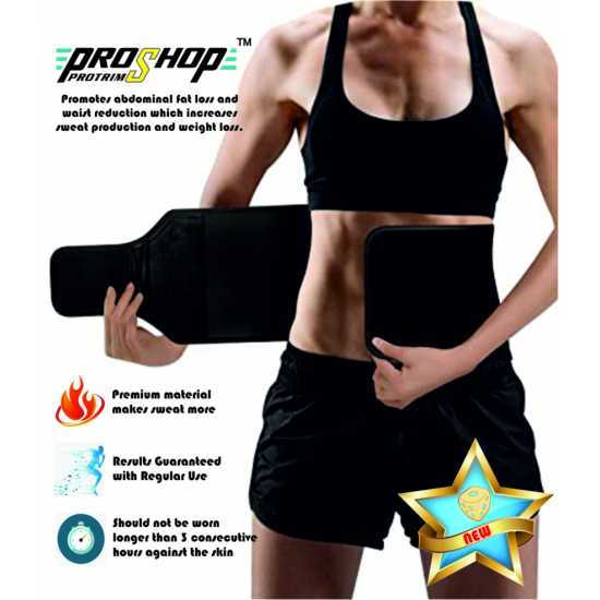 PROSHOP PROTRIM Training Sweat Set (5pcs) Waist Slimmer Arm & Leg Band Sweat Belt for Weight Loss Body Shaping and Fitness