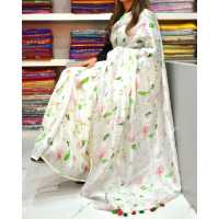 Pure Linen Digital Print Saree Pure Linen Digital Print Saree
