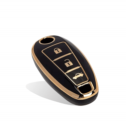 TPU Key Cover Compatible with SUZUKI New Dzire New Ertiga- (Black) TPU Key Cover Compatible with SUZUKI New Dzire New Ertiga- (Black)
