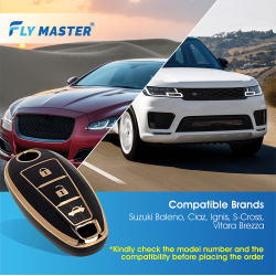 TPU Key Cover Compatible with SUZUKI New Dzire New Ertiga- (Black) TPU Key Cover Compatible with SUZUKI New Dzire New Ertiga- (Black)