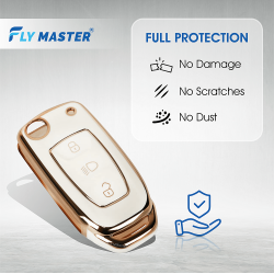 TPU Key Cover Compatible with TATA Bolt Nexon Tigor Hexa Tiago Zest- (White) TPU Key Cover Compatible with TATA Bolt Nexon Tigor Hexa Tiago Zest- (White)