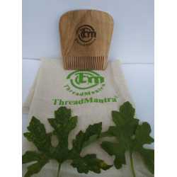 ThreadMantra Natural Neem Wooden Beard Comb ThreadMantra Natural Neem Wooden Beard Comb