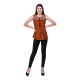 Casual Sleeveless Solid Women Brown Top