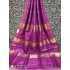 Handloom Mark Tussar Ghicha Silk Saree with Running Blouse Piece