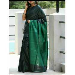 Weaving Work Tussar Ghicha Silk Saree Weaving Work Tussar Ghicha Silk Saree