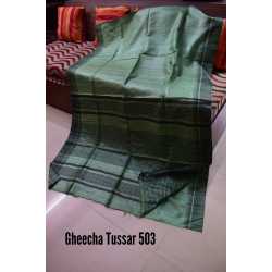 Weaving Work Tussar Ghicha Silk Saree