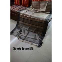 Weaving Work Tussar Ghicha Silk Saree