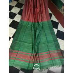 Weaving Work Tussar Ghicha Silk Saree