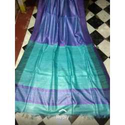 Weaving Work Tussar Ghicha Silk Saree Weaving Work Tussar Ghicha Silk Saree