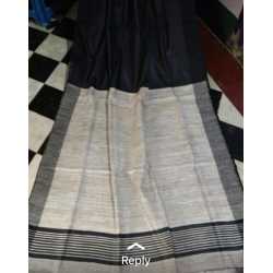 Weaving Work Tussar Ghicha Silk Saree Weaving Work Tussar Ghicha Silk Saree