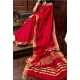 Kota Viscose Saree with Temple Border Weaving Work