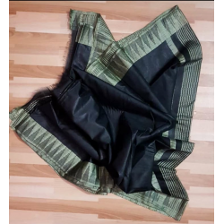 Kota Viscose Saree with Temple Border Weaving Work