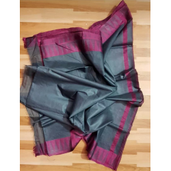 Kota Viscose Saree with Temple Border Weaving Work