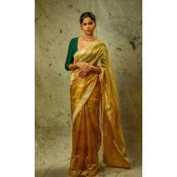 Beautiful Weaving Work Tissue by Linen Saree Beautiful Weaving Work Tissue by Linen Saree