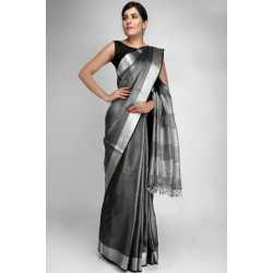 Beautiful Weaving Work Tissue by Linen Saree Beautiful Weaving Work Tissue by Linen Saree
