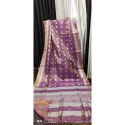 Beautiful Weaving Work Tissue by Linen Saree Beautiful Weaving Work Tissue by Linen Saree