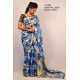 Pure Linen by Linen Digital Print Saree with Running Blouse Piece Pure Linen by Linen Digital Print Saree with Running Blouse Piece