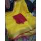 Cotton Slub Saree with Contrast Blouse Piece Cotton Slub Saree with Contrast Blouse Piece