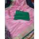 Cotton Slub Saree with Contrast Blouse Piece Cotton Slub Saree with Contrast Blouse Piece