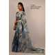 Pure Linen by Linen Digital Print Saree with Running Blouse Piece Pure Linen by Linen Digital Print Saree with Running Blouse Piece