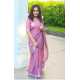 Cotton Slub Saree with Contrast Blouse Piece Cotton Slub Saree with Contrast Blouse Piece