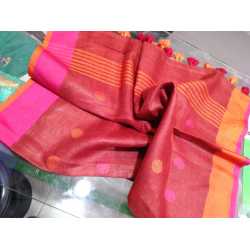 Linen by Linen Weaving Buta Designer Dupatta for Girls & Women