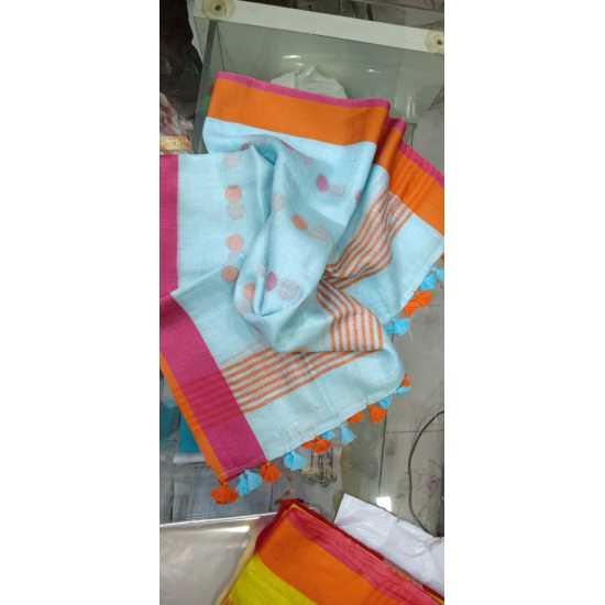 Linen by Linen Weaving Buta Designer Dupatta for Girls & Women Linen by Linen Weaving Buta Designer Dupatta for Girls & Women