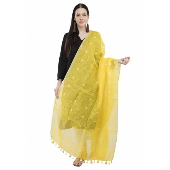 Linen by Linen Weaving Buta Designer Dupatta for Girls & Women Linen by Linen Weaving Buta Designer Dupatta for Girls & Women