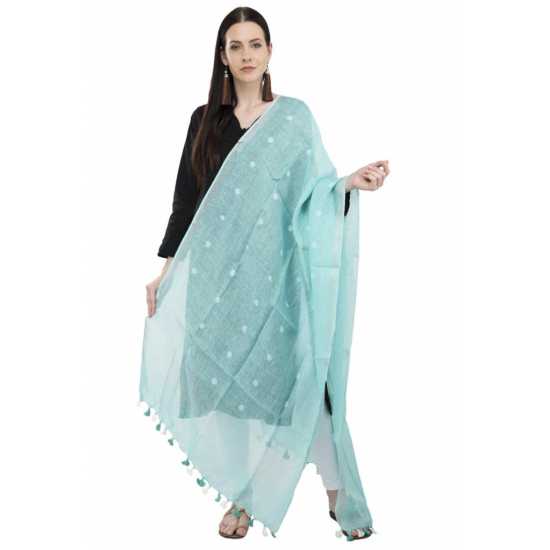 Linen by Linen Weaving Buta Designer Dupatta for Girls & Women