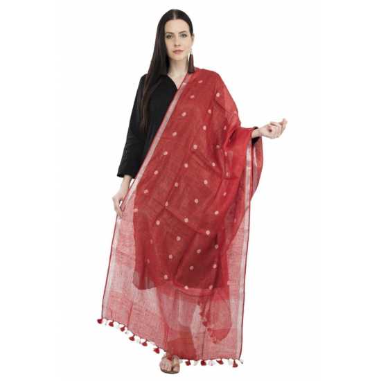 Linen by Linen Weaving Buta Designer Dupatta for Girls & Women