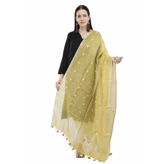 Linen by Linen Weaving Buta Designer Dupatta for Girls & Women