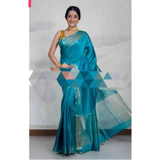 100% Pure Munga Tussar Silk Saree with Running Blouse Piece 100% Pure Munga Tussar Silk Saree with Running Blouse Piece