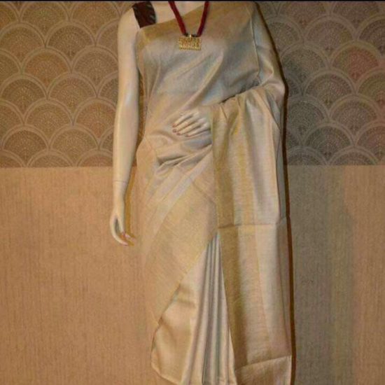 100% Pure Munga Tussar Silk Saree with Running Blouse Piece 100% Pure Munga Tussar Silk Saree with Running Blouse Piece