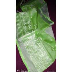 Beautiful Embroidered Designer Linen by Linen Saree Beautiful Embroidered Designer Linen by Linen Saree