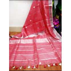 Linen by Linen Buta Weaving Saree