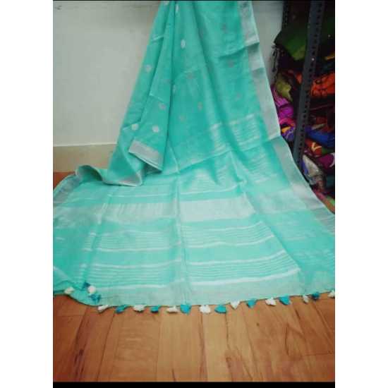 Linen by Linen Buta Weaving Saree Linen by Linen Buta Weaving Saree